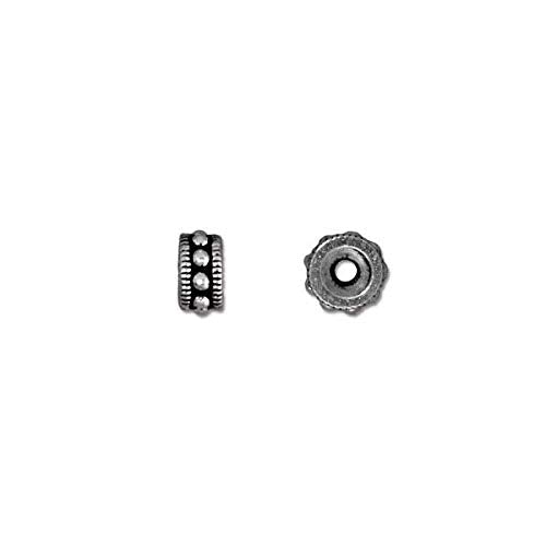 TierraCast 6mm Antique Silver Pewter Round Rococo Bead | Michaels