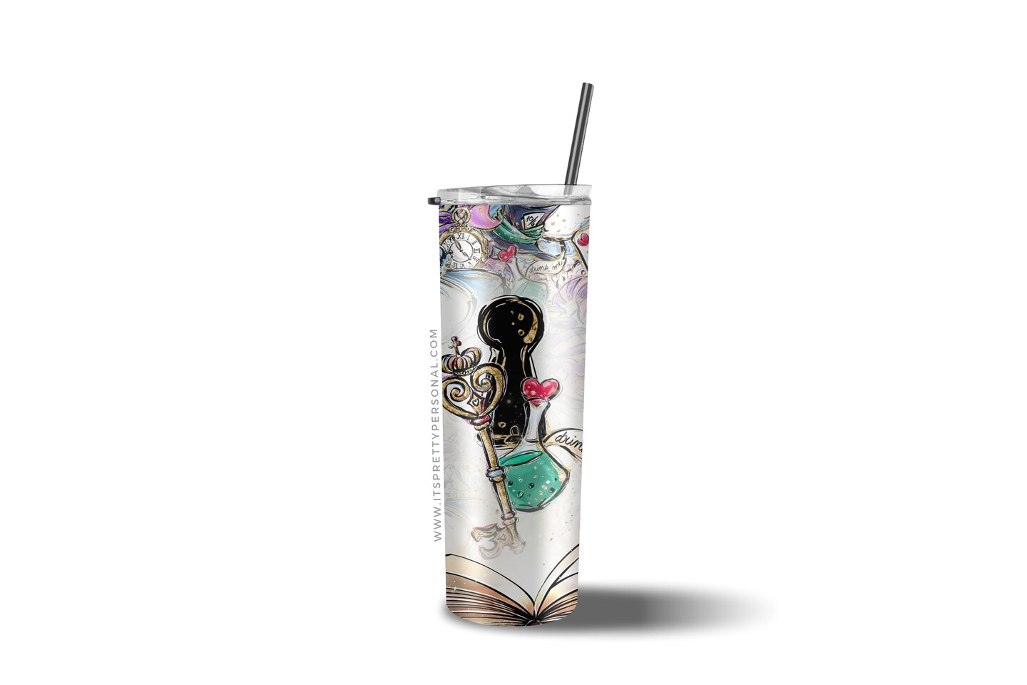 #642 CLEAR- 20oz - World Of Wonderland 9.4&#x22; x 8&#x22; Pattern Vinyl Wrap (IPP EXCLUSIVE!)