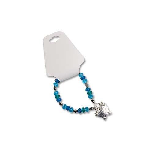 JewelrySupply Necklace or Bracelet Card White (Package of 25)