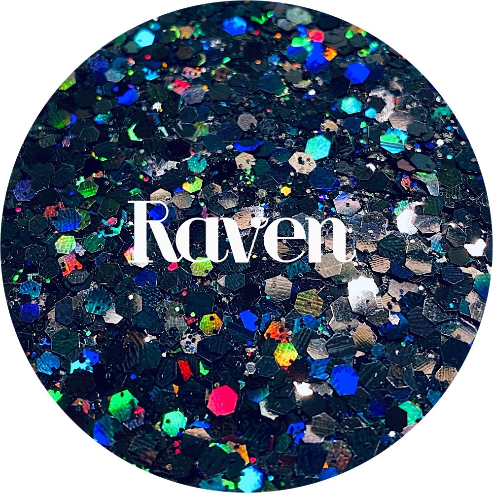 Polyester Glitter - Raven by Glitter Heart Co.&#x2122;