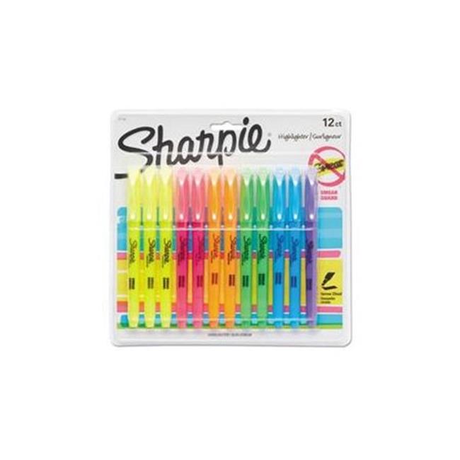 Sharpie 27145 Pocket Highlighters, Chisel Tip, Assorted Colors, 12-Count -  2 Pack