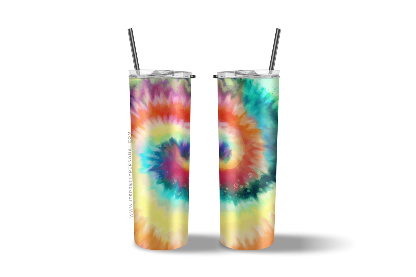 #321 CLEAR 20oz- Tie Dye- 9.4" x 8" Pattern Vinyl Wrap