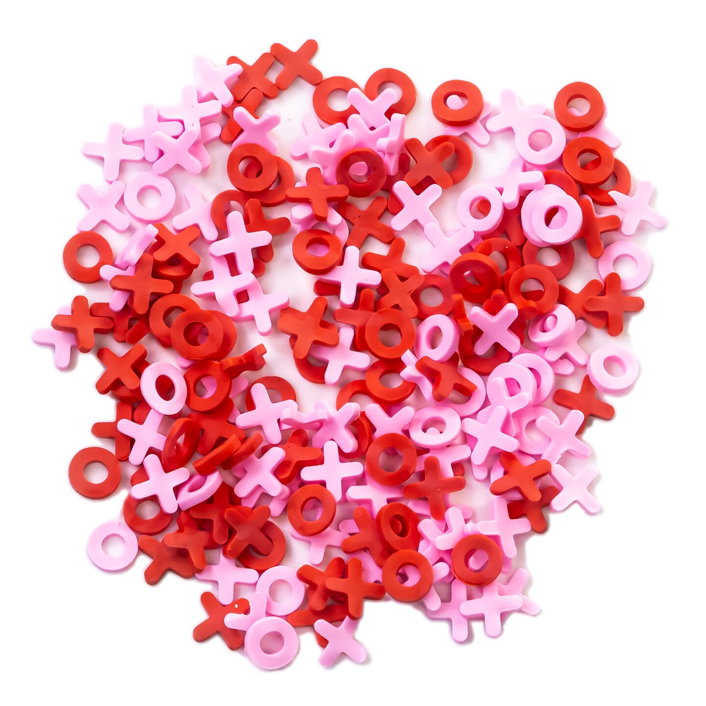 Buttons Galore Sprinkletz Embellishments for Crafts, Tiny Polymer Clay Shapes & Unique Designs - Hugs and Kisses- 3 Pack