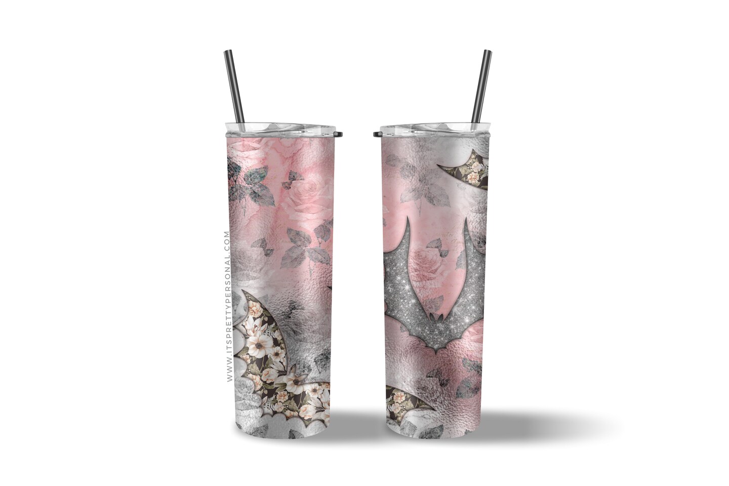 #520 CLEAR - 20oz Skinny Straight- 9.4&#x22; x 8&#x22; Pattern Vinyl Wrap