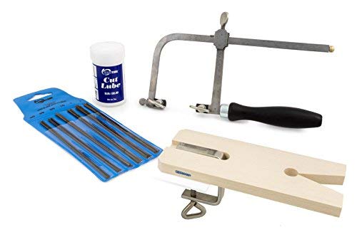 Jewelers Saw Kit Includes Saw frame, Blades, Organizer and Bench Pin
