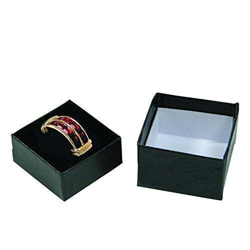 Square Ring Box - Black (Case of 100)