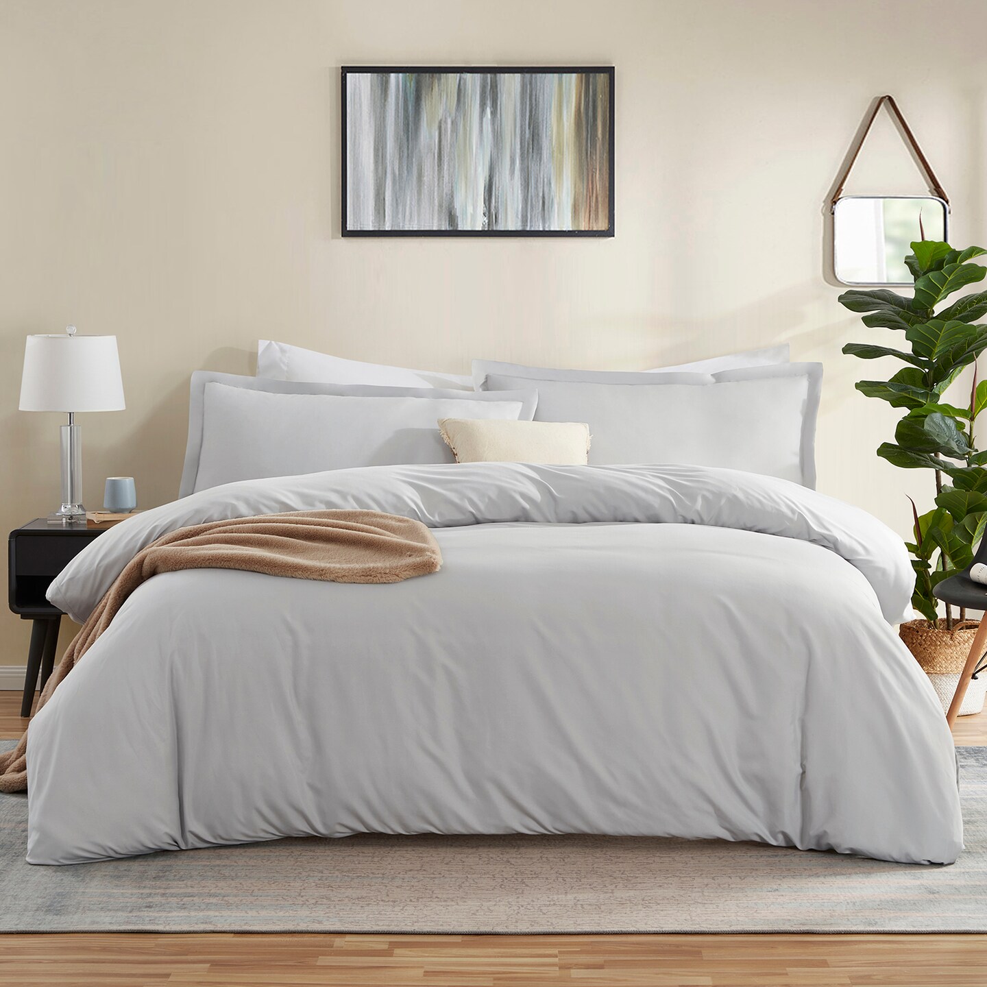 Nestl Double Brushed Microfiber Duvet Cover Set
