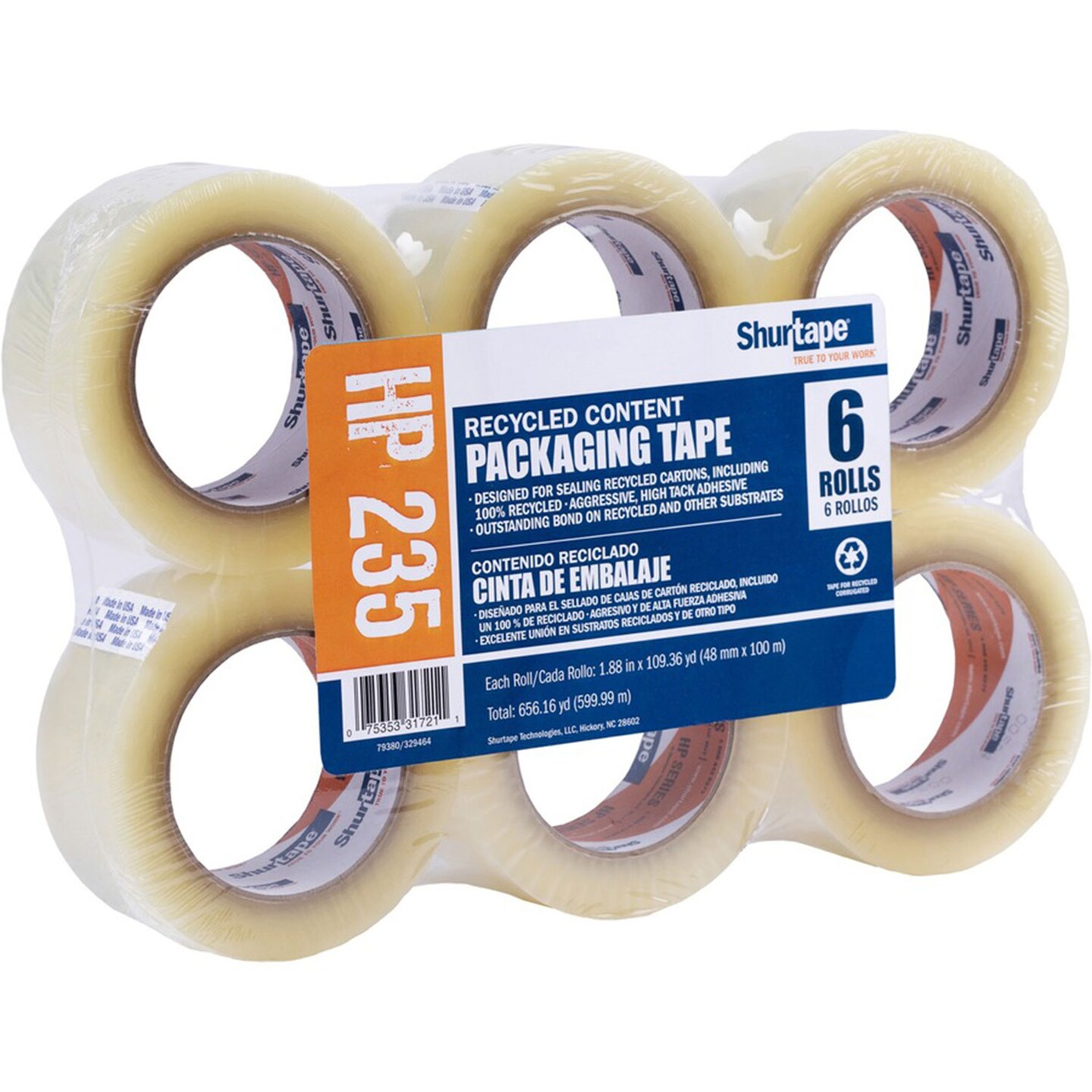 Duck HP 235 Hot Melt Packaging Tape - 109.36 yd Length x 1.89