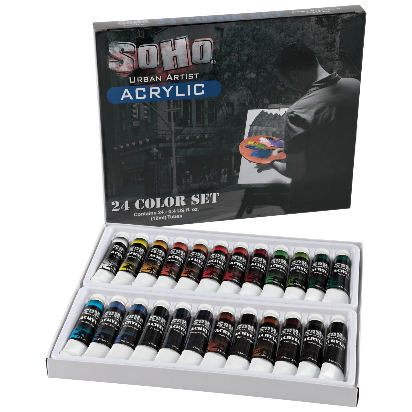 SoHo Urban Artist Acrylic Paint - Thick, Rich, Water-Resistant, Heavy Body Paint