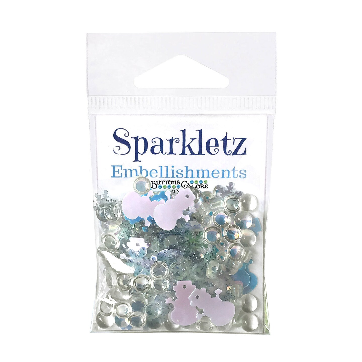 Buttons Galore Sparkletz DIY Craft Embellishments 30 Grams - 3 Packs of Don't Melt