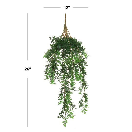 24-Pack: 24&#x22; Realistic Tea Leaf Vine Bush with 147 Tips by Floral Home&#xAE;