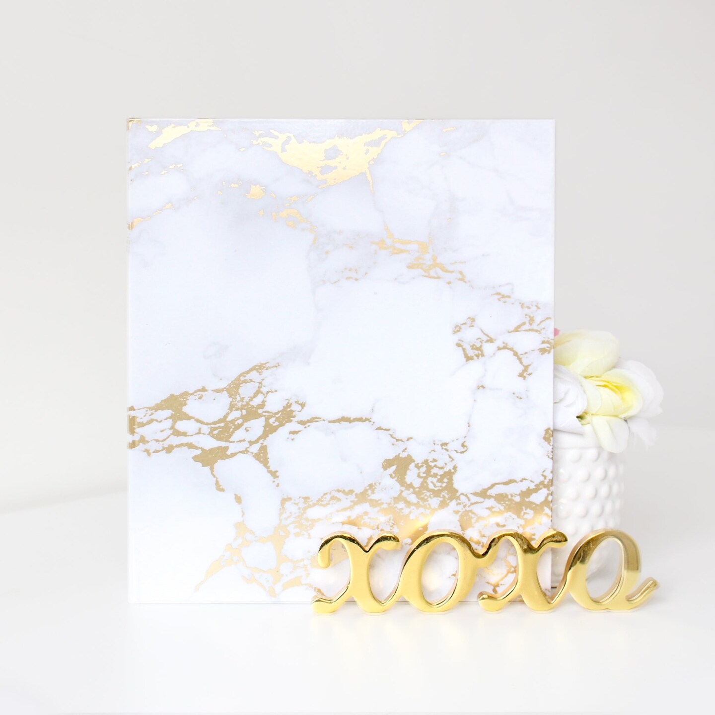 bloom daily planners 1" Ring Binder, 10" x 11.5", Marble