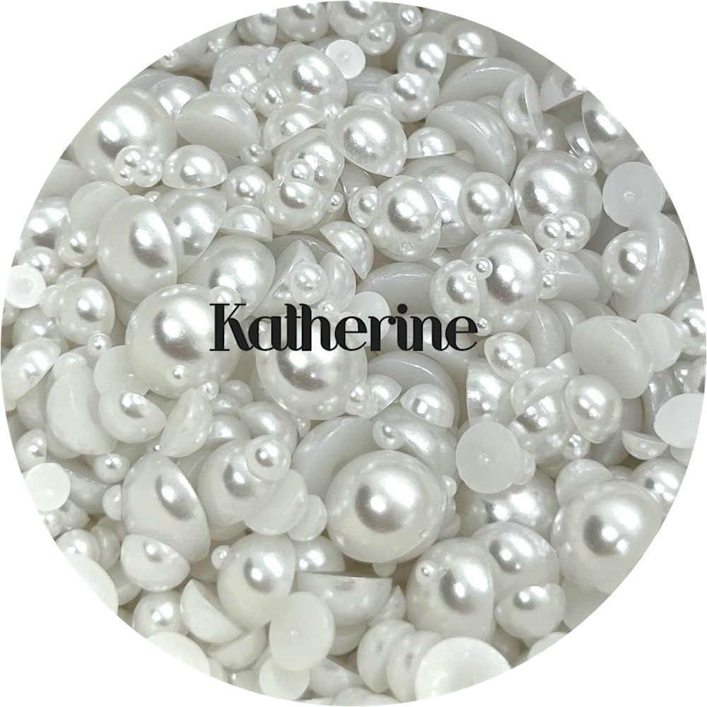 Flatback Resin Pearl Mix - Katherine by Glitter Heart Co.&#x2122;