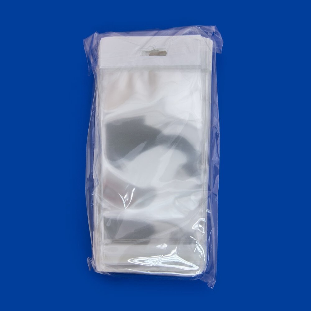 Resealable Polypropylene Bags with Hanging Header 3x5&#x22; (Package of 100)
