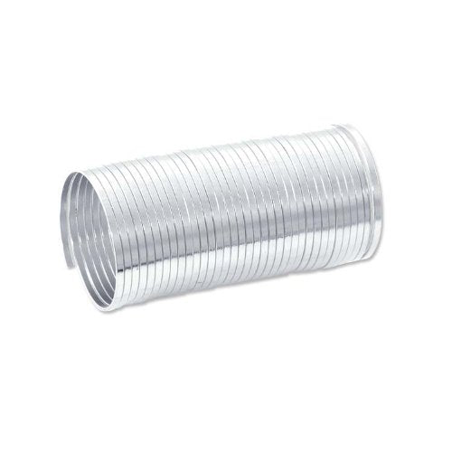 JewelrySupply Flat Ring Memory Wire Silver Plated Steel 1/3oz.