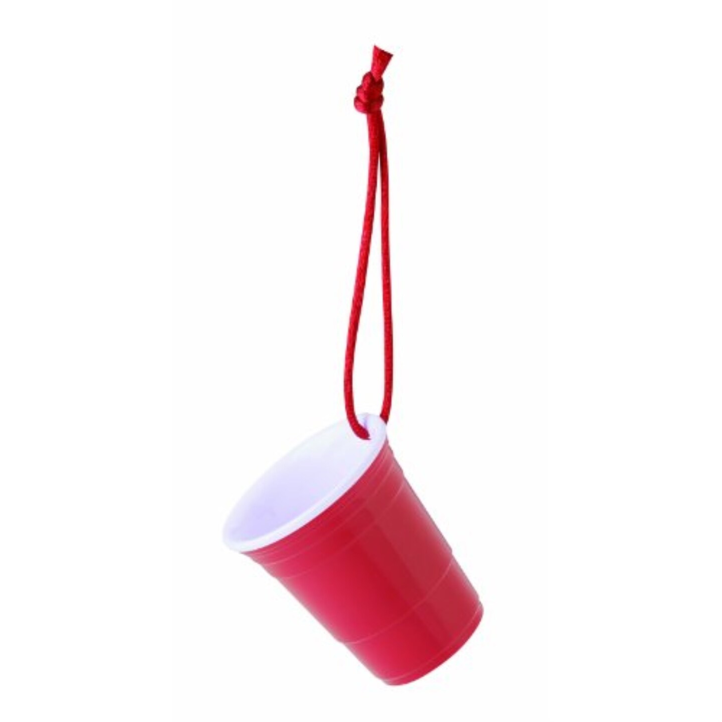 Red Cup Living Miniature Beverage Cup with Christmas Ornament
