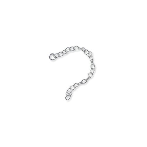 JewelrySupply Chain Extender - Oval Cable 2" Sterling Silver (1-Pc)