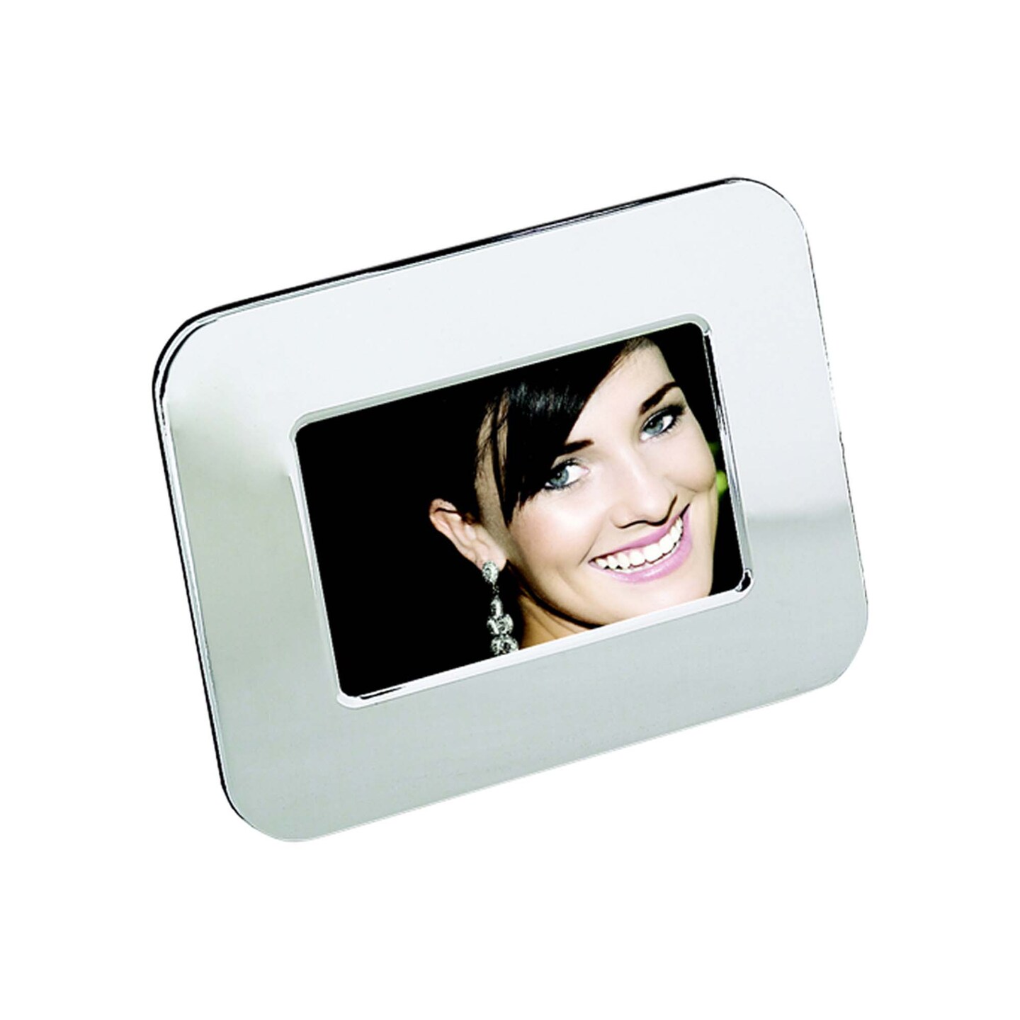 Contemporary Home Living 8.5&#x22; x 6.75&#x22; Rectangular Silver Bordered Photo Frame
