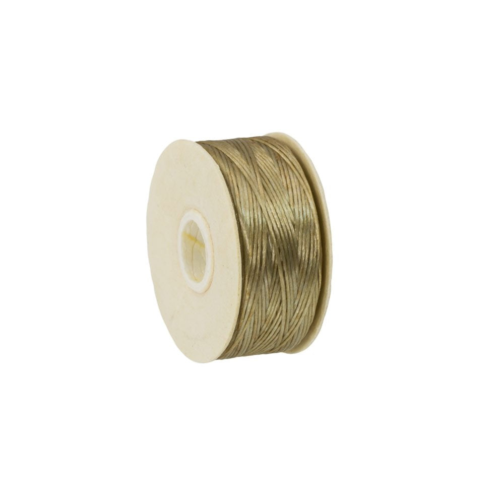 Sand Light Golden Brown Nymo Nylon Beading Thread Size D .30mm Thickness (60 Yards)