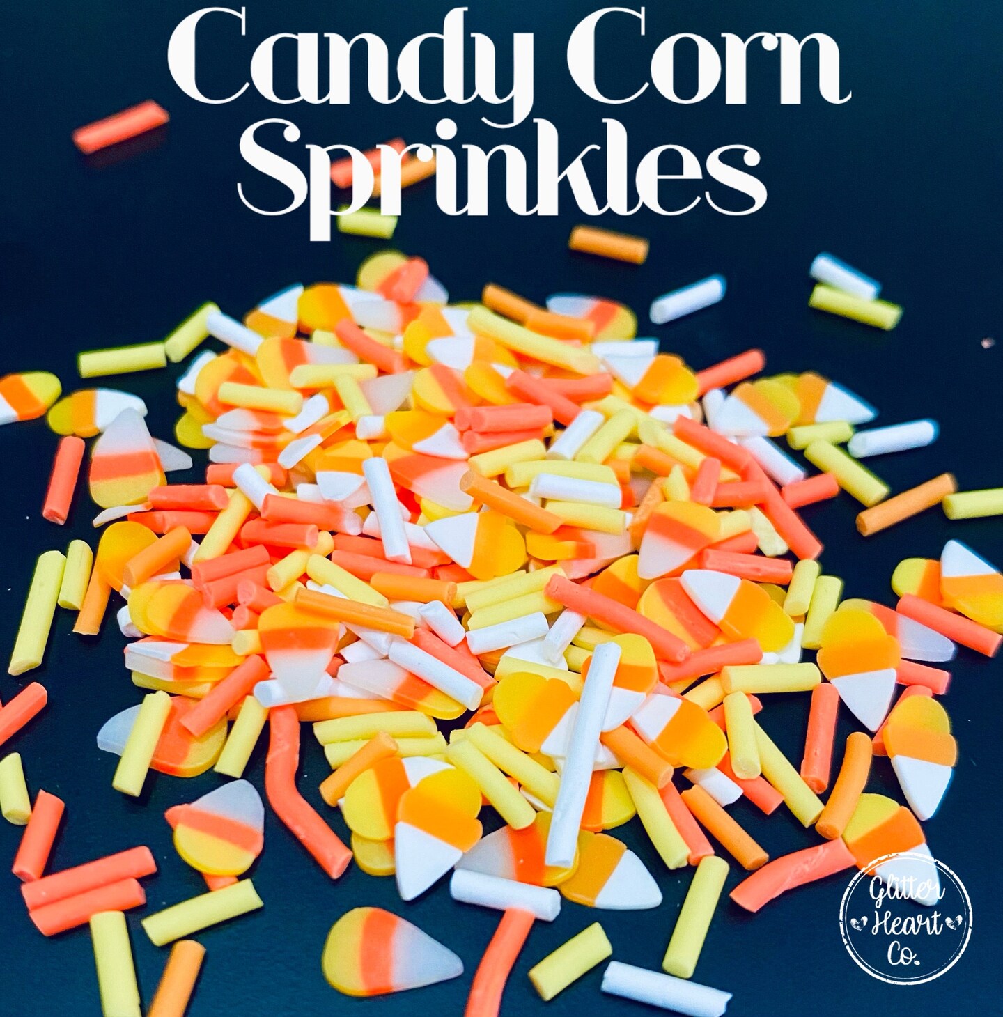 Fake Sprinkles - Candy Corn Sprinkles by Glitter Heart Co.&#x2122;