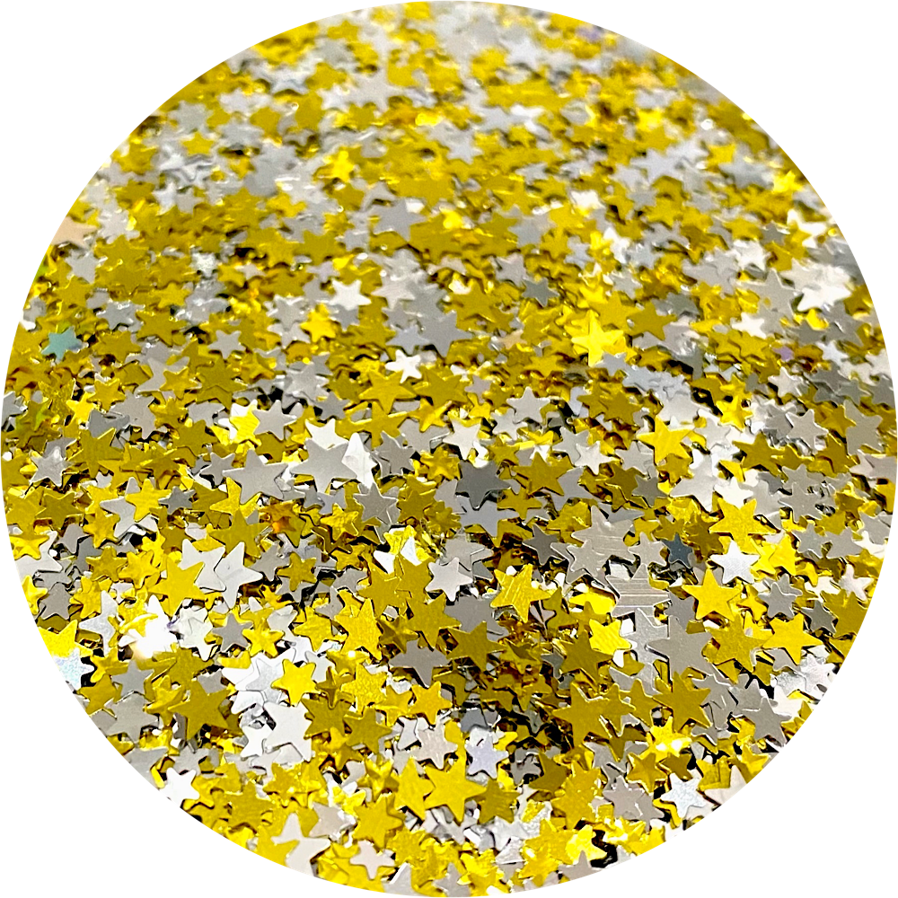 Polyester Glitter - Star Mix Glitter Shapes by Glitter Heart Co.™