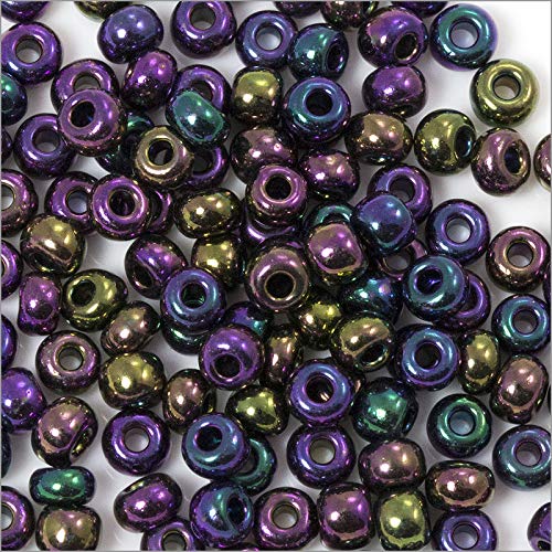 Czech Seed Beads - 6/0 Purple Iris (10 Grams)
