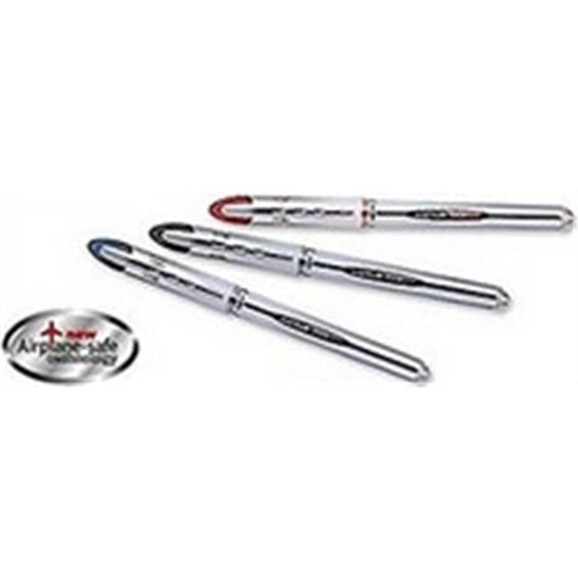 Papermate 61102 Uniball Vison Elite Roller Ball Pen - 0.8 mm.- Black