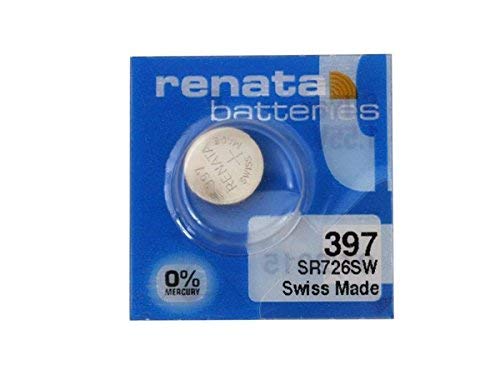 Renata Batteries 397 Silver Oxide 0% Mercury Battery (5 Pack)