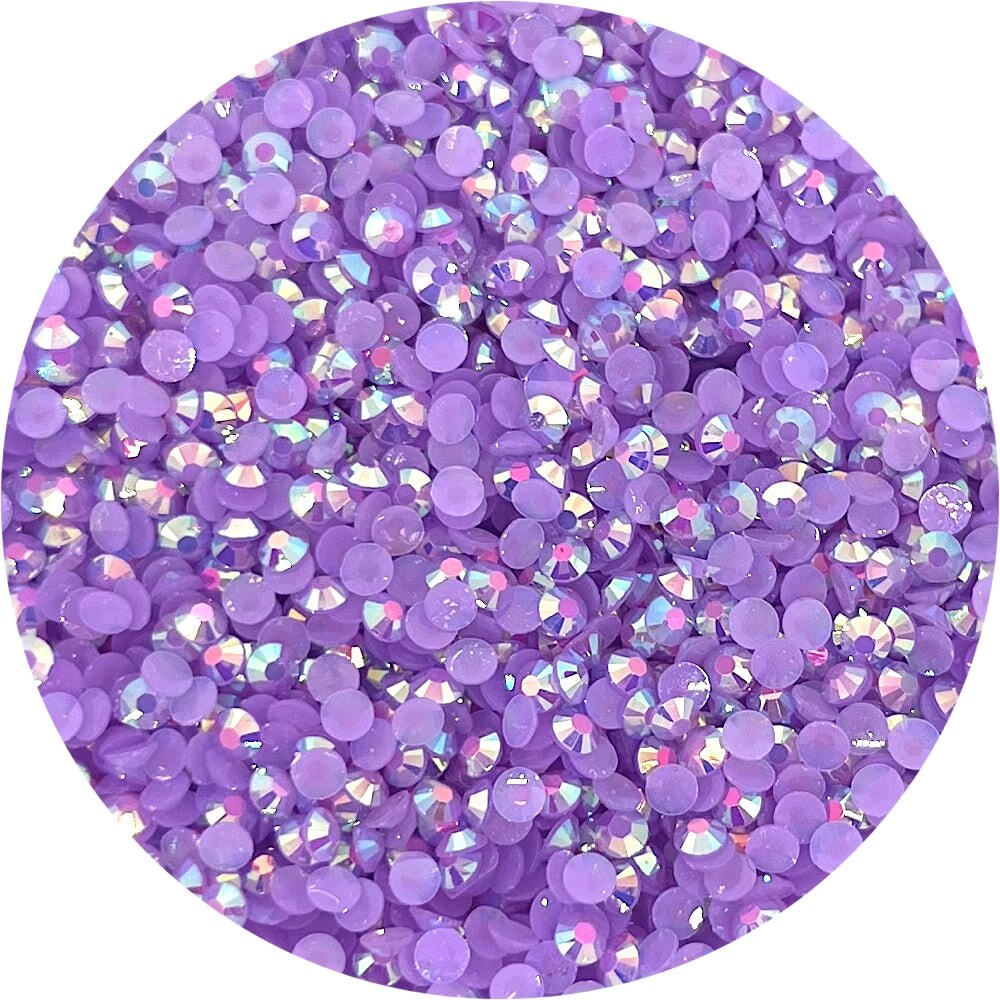 Resin Rhinestones - Pastel Purple Jelly - Lauren Quigley's Rock