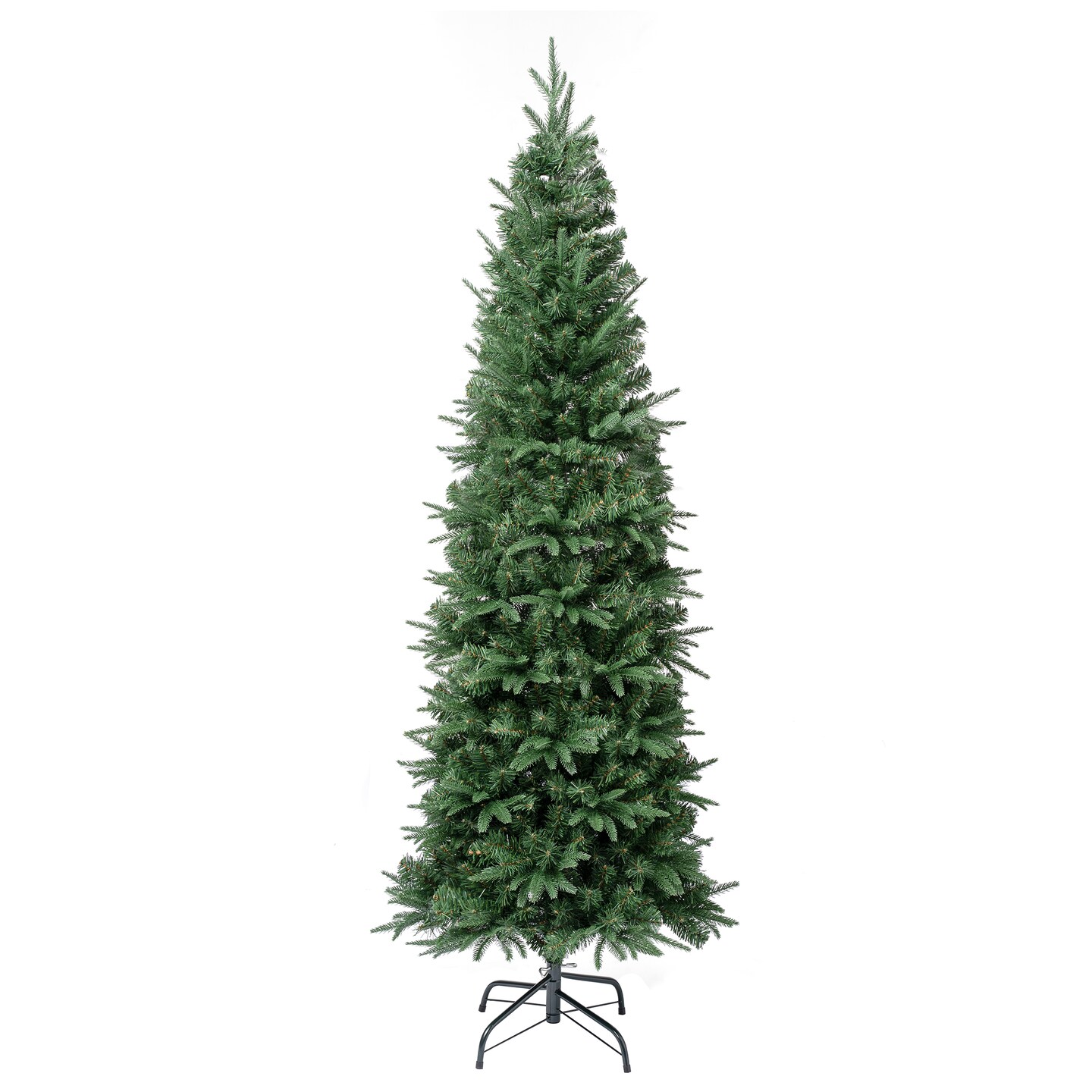 National Tree Company Feel Real® Artificial Slim Christmas Tree, Green, Duxbury Pine, Includes Stand, 6 Feet