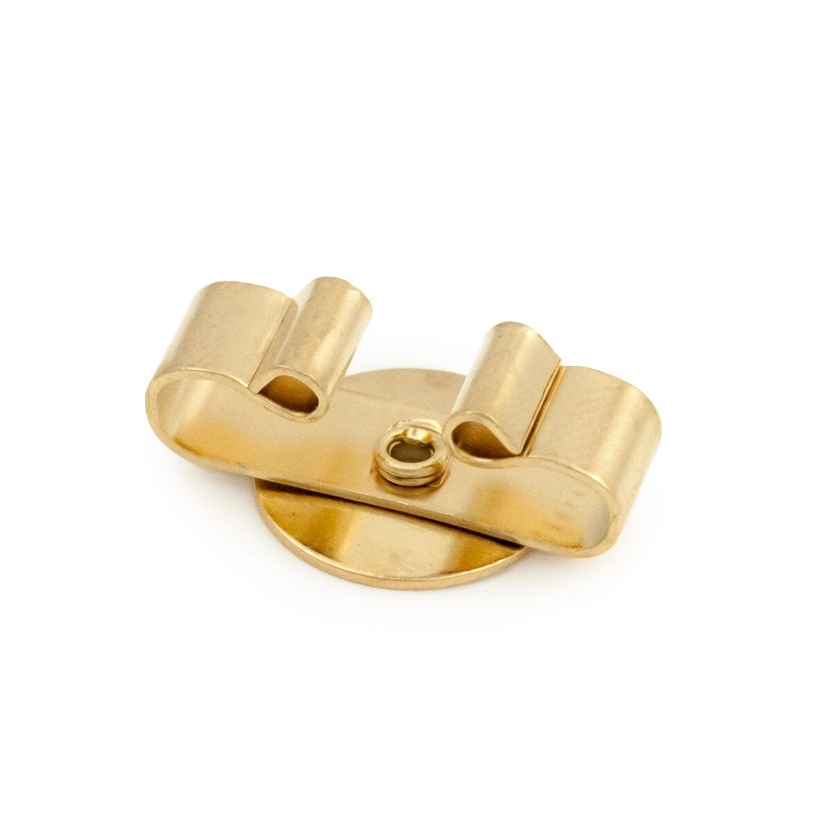 JewelrySupply 13mm Gold Colored Metal Disc Bolo Tie Slide