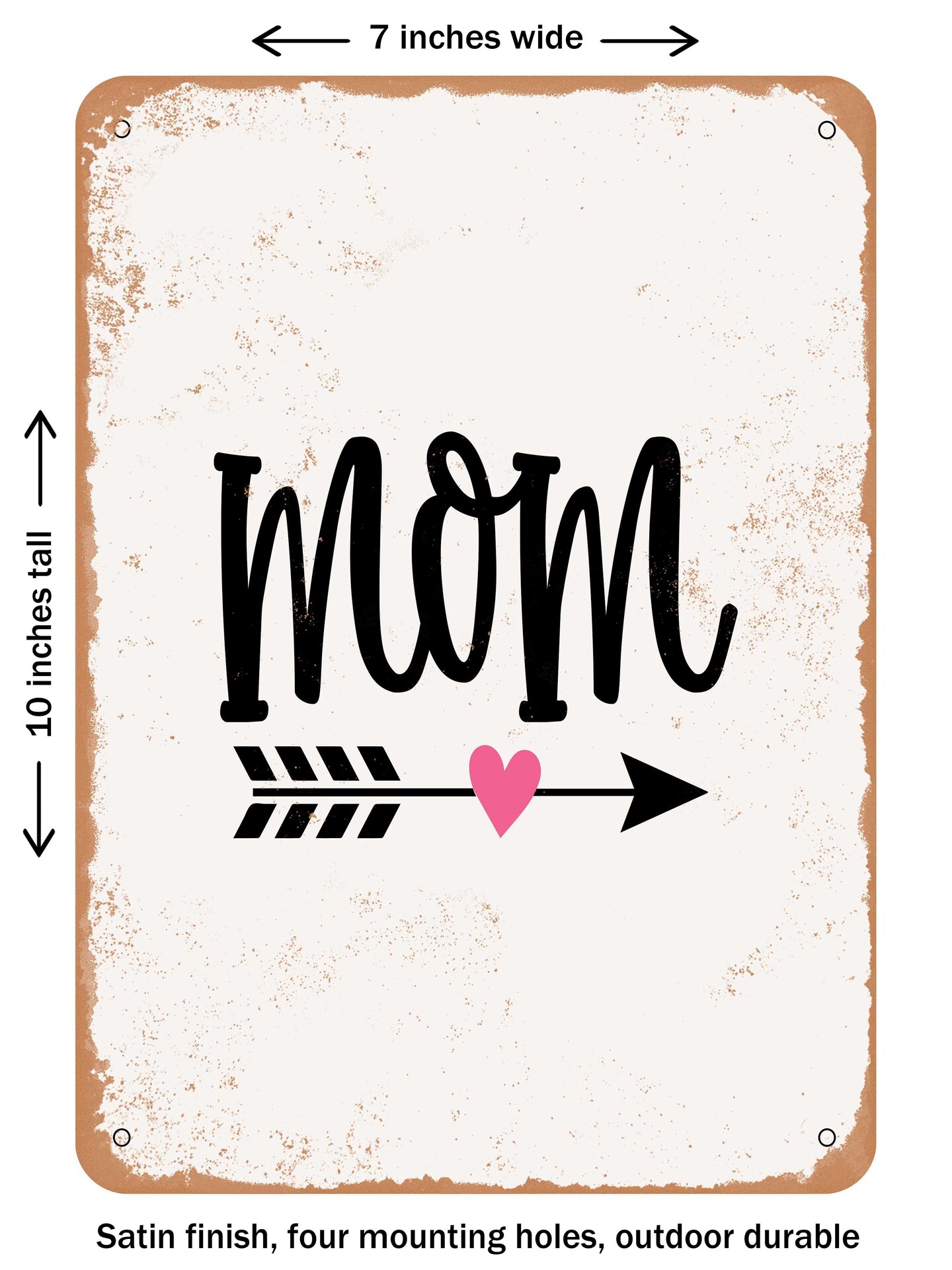Mom Metal Sign DECORATIVE METAL SIGN - Mom - 2 - Vintage Rusty Look | Michaels