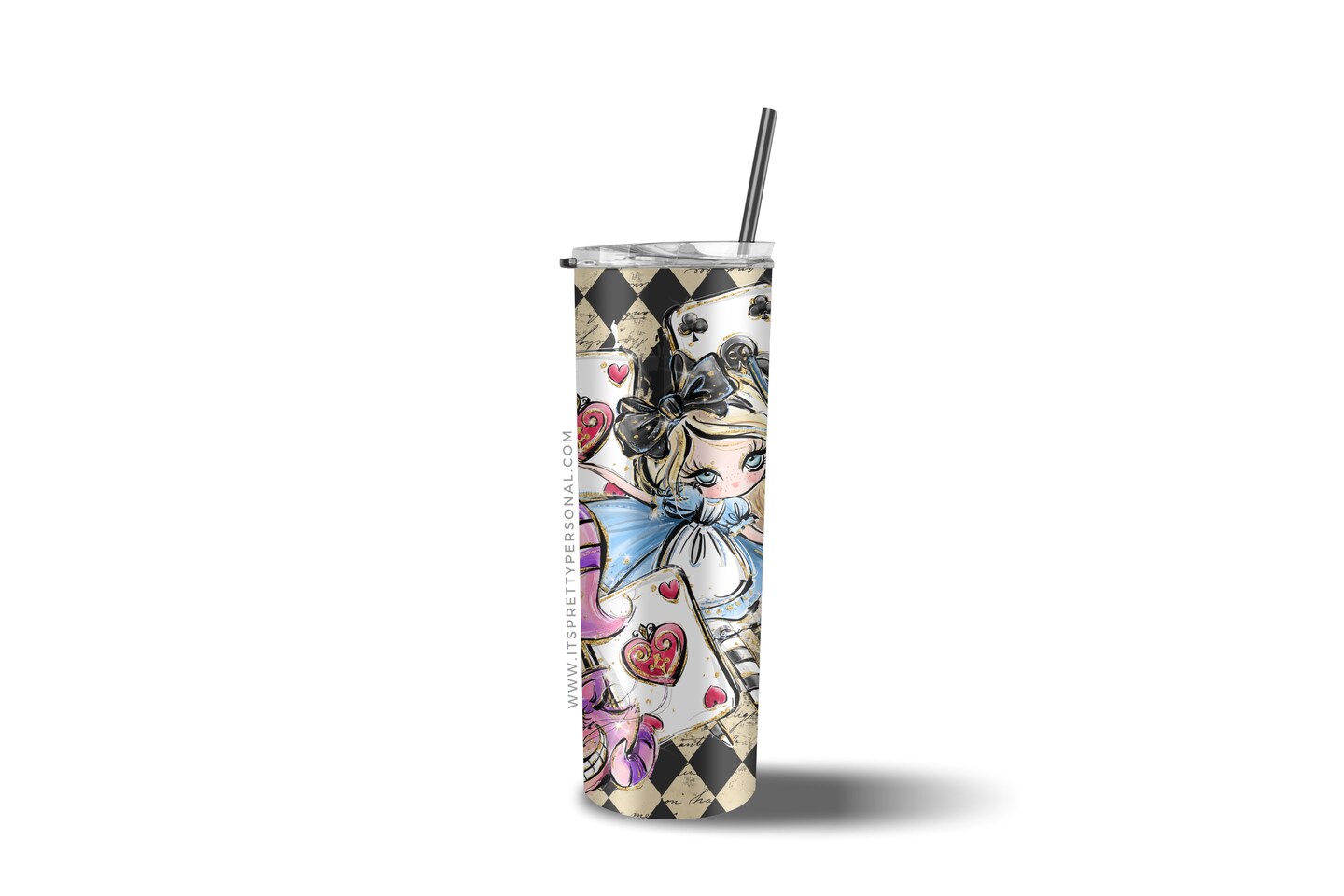 #645 CLEAR- 20oz - World Of Wonderland 9.4&#x22; x 8&#x22; Pattern Vinyl Wrap (IPP EXCLUSIVE!)