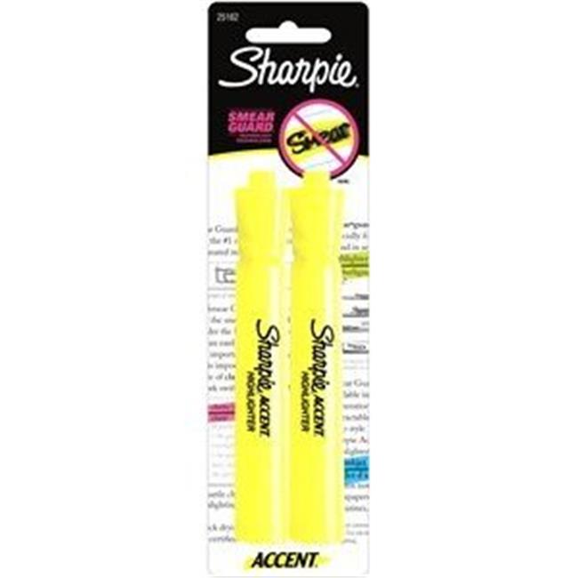 Sharpie  Sharpie Accent Tank Fluorescent Yellow Highlighters- 2/PK