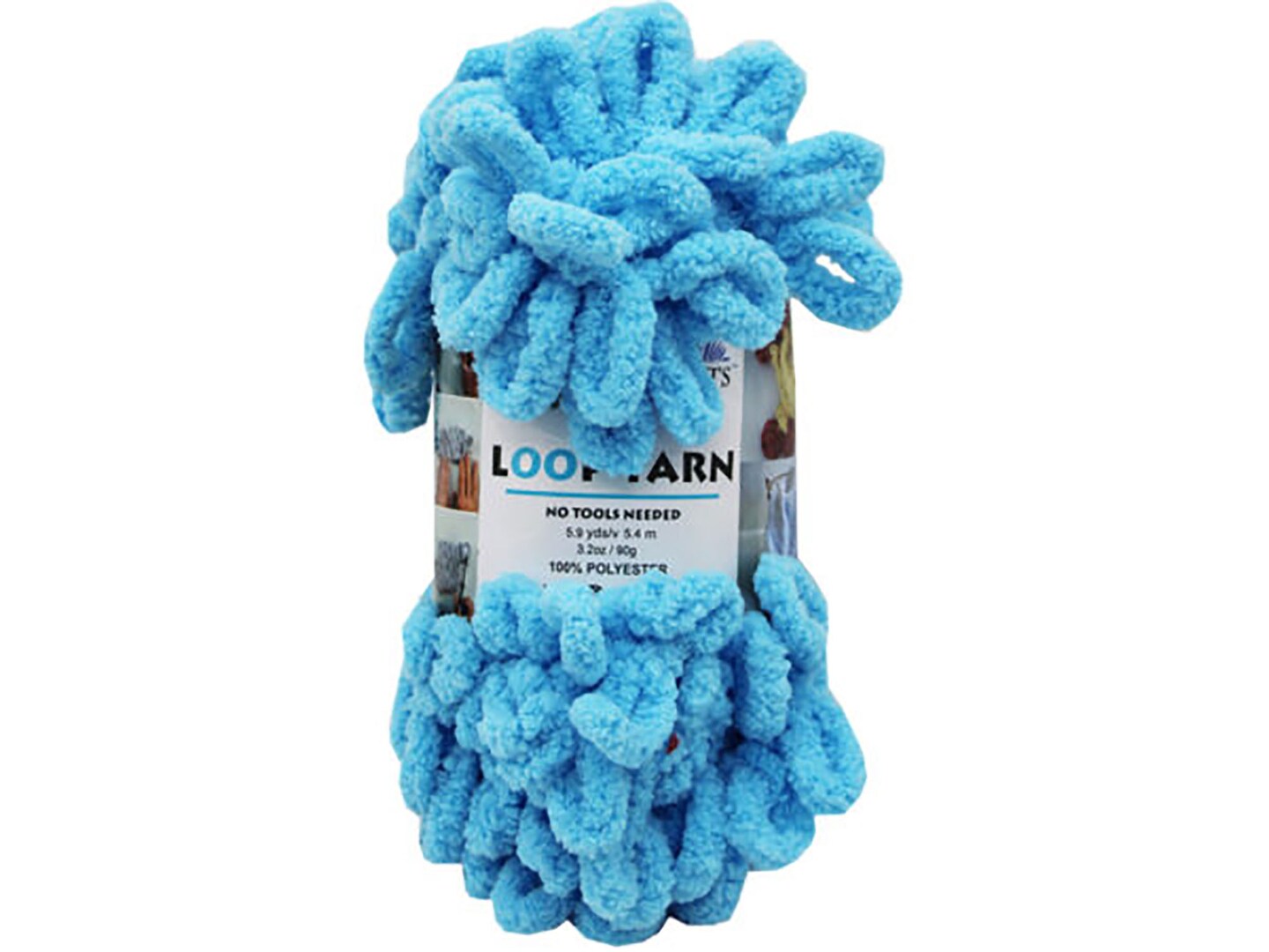 Bulk Buys Loop Yarn in Assorted Colors 5.9 Yards - 10 Pack