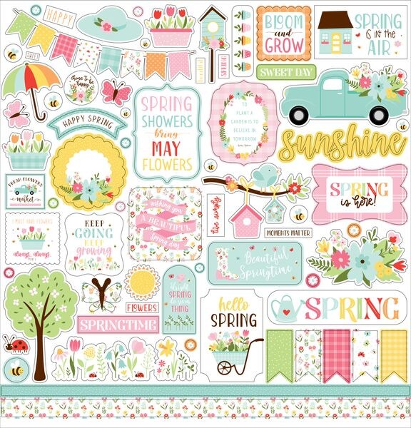 Echo Park Welcome Spring Stickers | Michaels