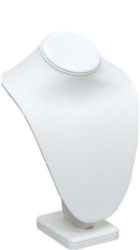 Necklace Bust Jewelry Display 6-1/4&#x22; Tall White