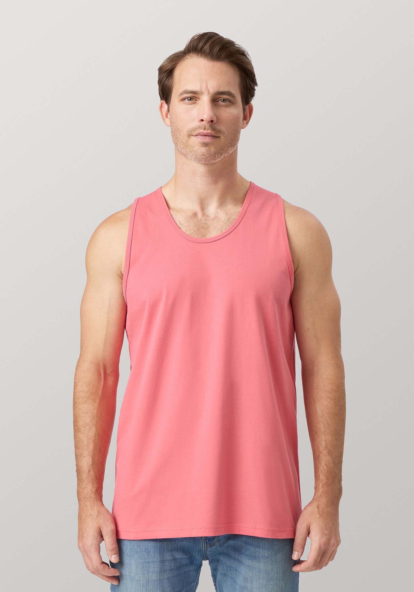 Premium Men’s Cotton Tank Top – Soft-Washed Sleeveless Gym & Casual Vest