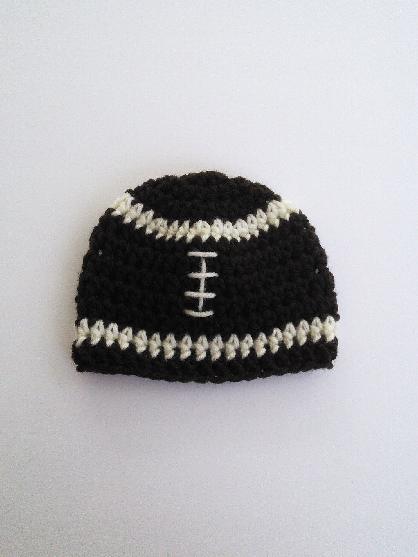 Crochet football hat sales