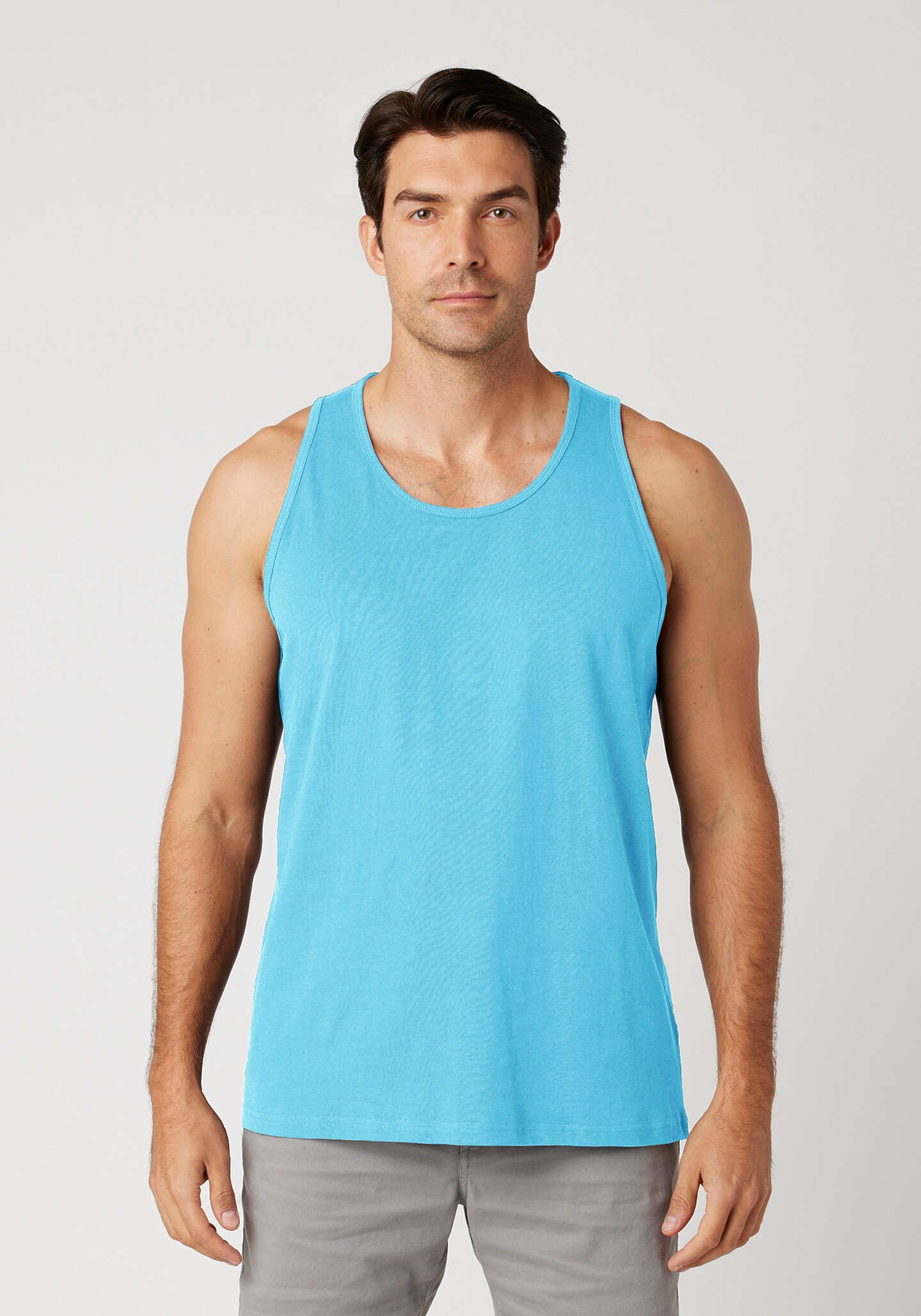Premium Men’s Cotton Tank Top – Soft-Washed Sleeveless Gym & Casual Vest