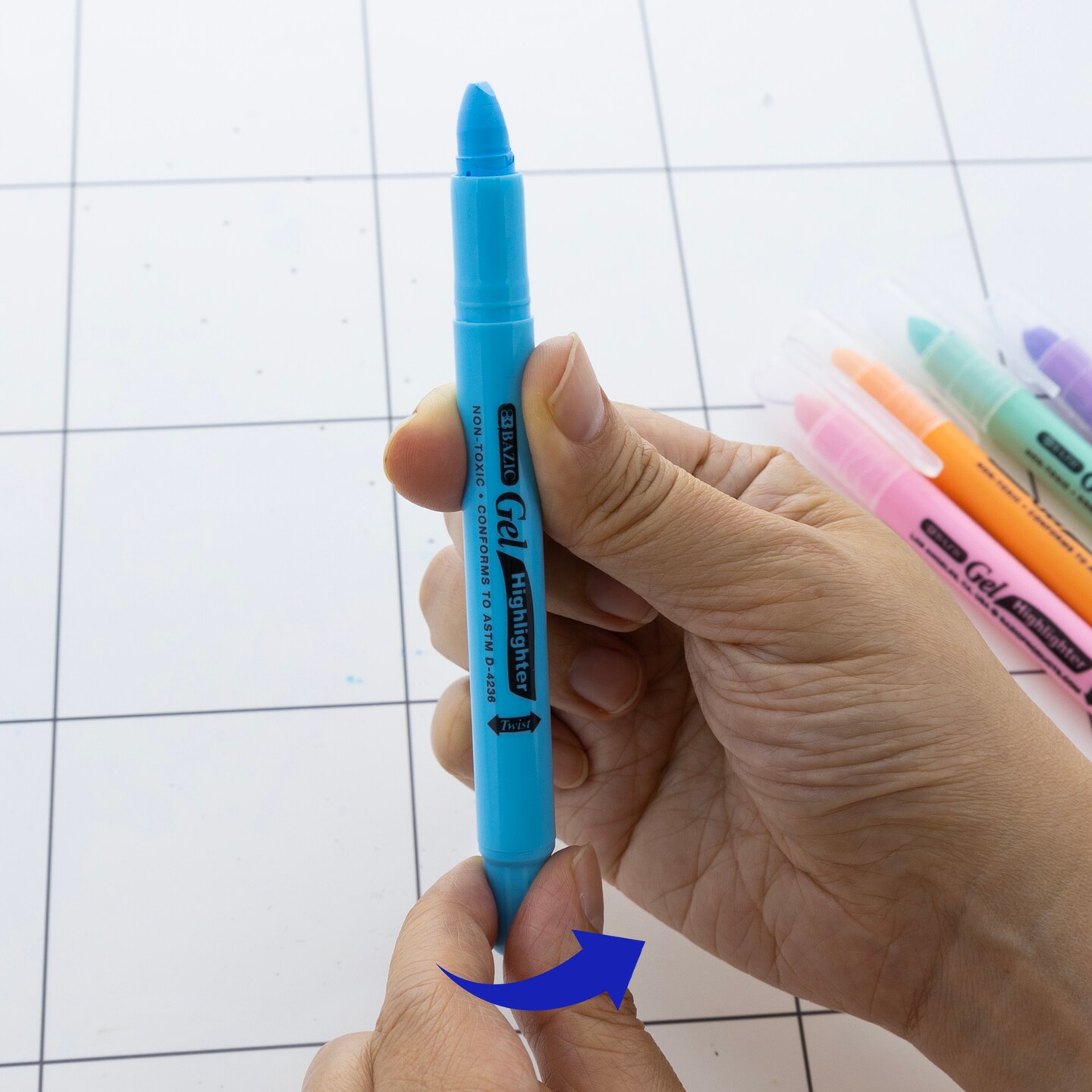 BAZIC Gel Pastel Highlighter 5 Color