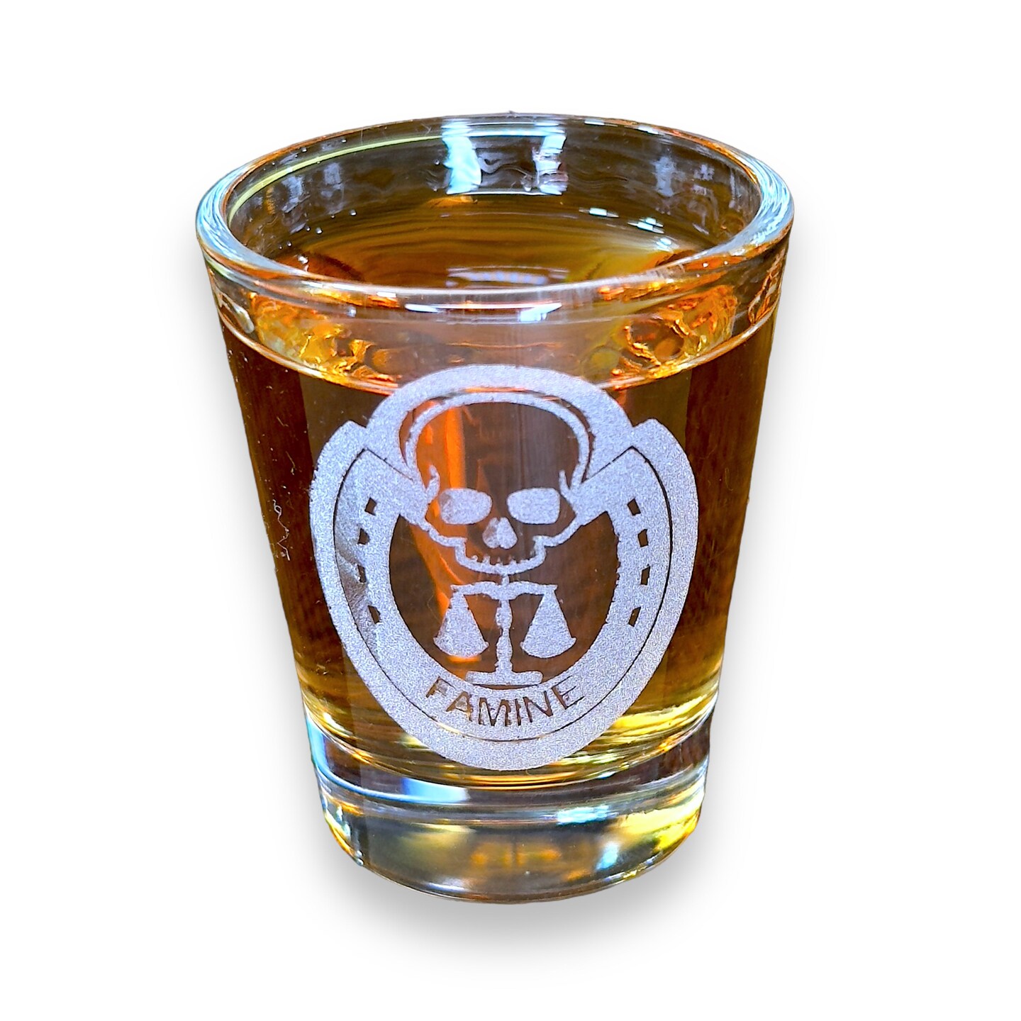 2oz Four Horsemen FAMINE Shot Glass 2oz Four Horsemen FAMINE Shot Glass