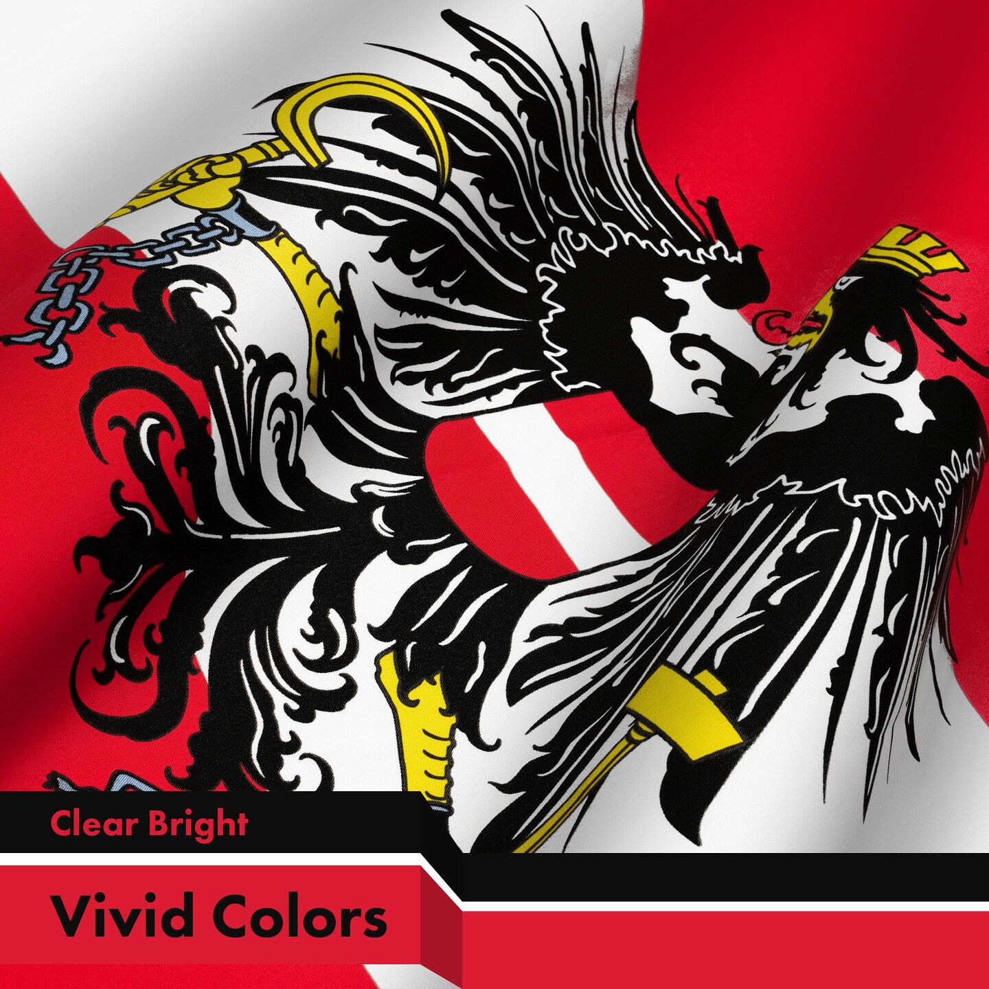 G128 5 Pack: Austria Austrian Coat of Arms Flag | 3x5 Ft | LiteWeave Pro Series Printed 150D Polyester | Country Flag, Indoor/Outdoor, Vibrant Colors, Brass Grommets