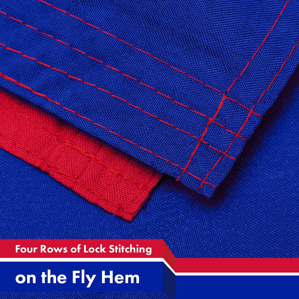 G128 Combo Pack: American USA Flag 3x5 Ft & Haiti Flag 3x5 Ft, Both Printed 150D Polyester, Indoor/Outdoor, Brass Grommets