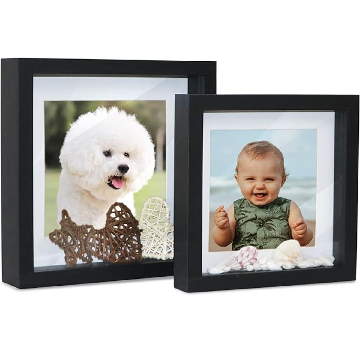 High-quality Box Frame with Mat Set of 2