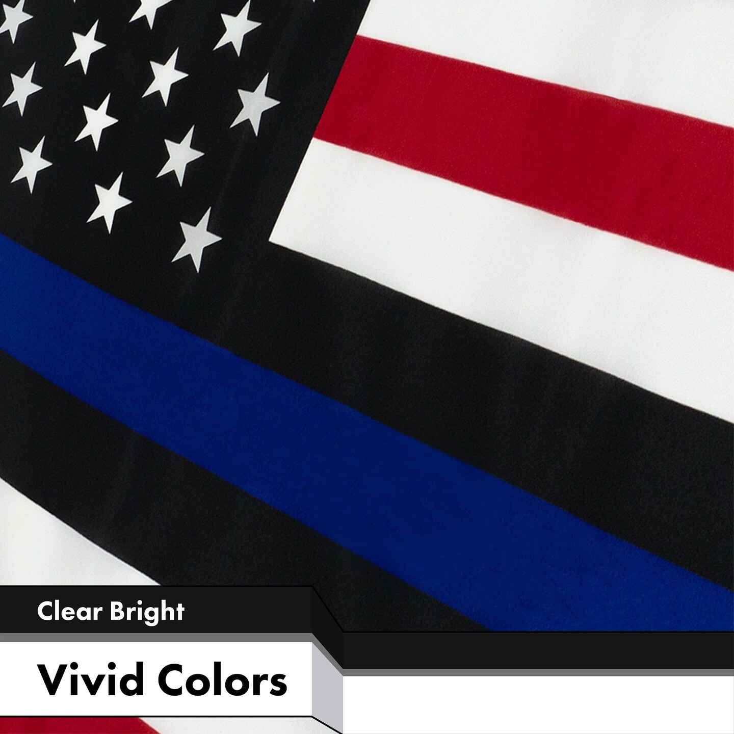 Police Blue Lives Matter Flag 3x5 Ft 2-Pack Printed 150D Polyester By G128