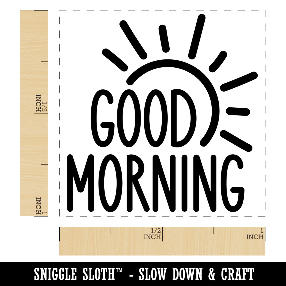 Good Morning Sun Self-Inking Rubber Stamp Ink Stamper | Michaels