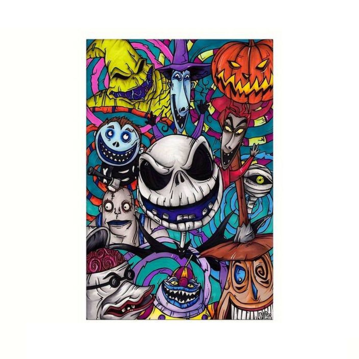 19.6x29.5 Inches Unframed The Nightmare Before Christmas Canvas Poster