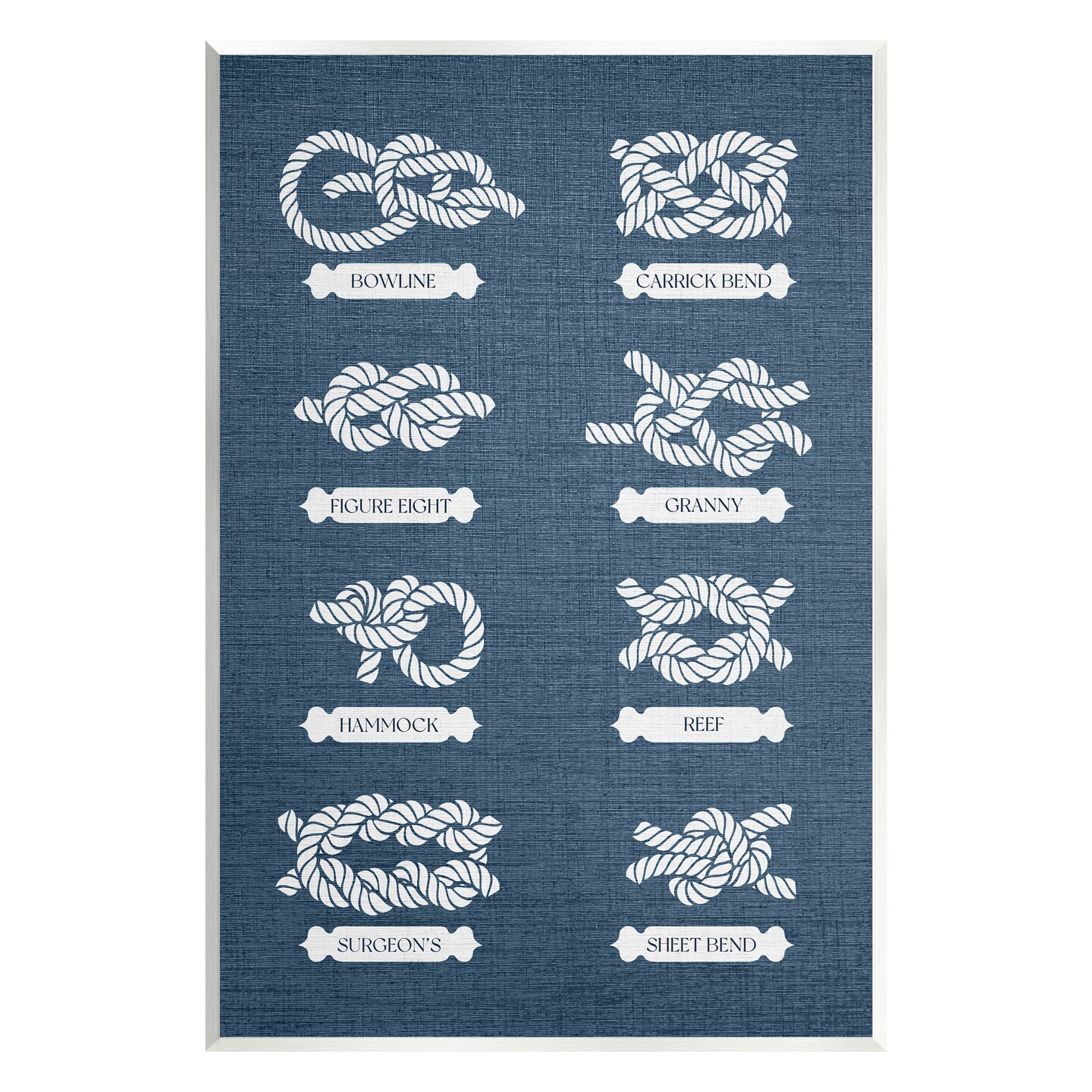 Stupell Industries Maritime Rope Knots Wall Plaque Art