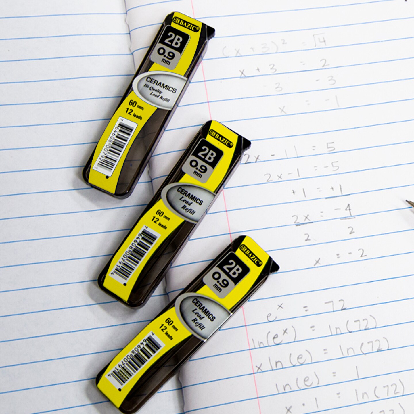 BAZIC Mechanical Pencil Lead Ceramics High-Quality 0.9 mm 12 Ct. (3/Pack)